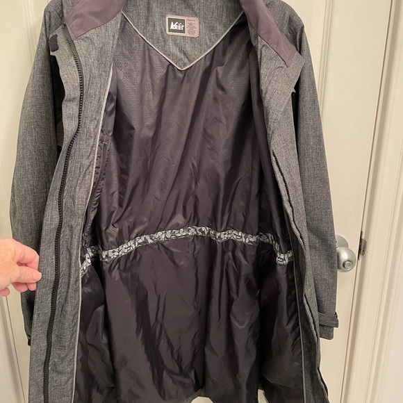 REI Trench E1 Elements Coat Soft Shell Size Large - Picture 4 of 12